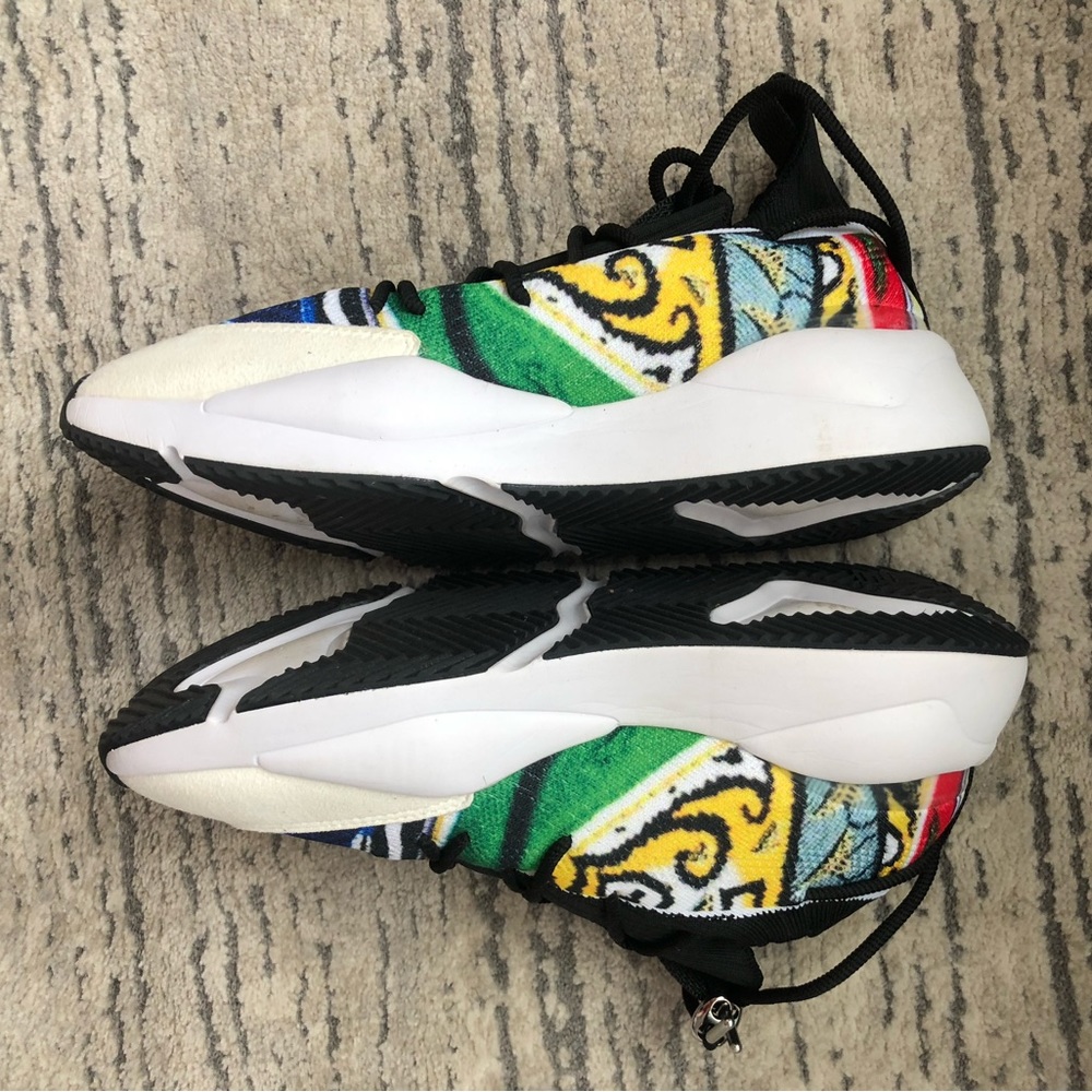 Triple 7 Notorious Racer shoe — tie dye mural pattern with chunky white base - Picture 6 of 14